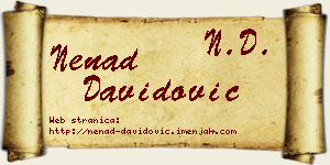 Nenad Davidović vizit kartica